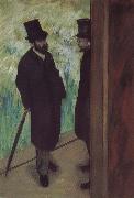 Edgar Degas someone in the corner  of stage Spain oil painting artist